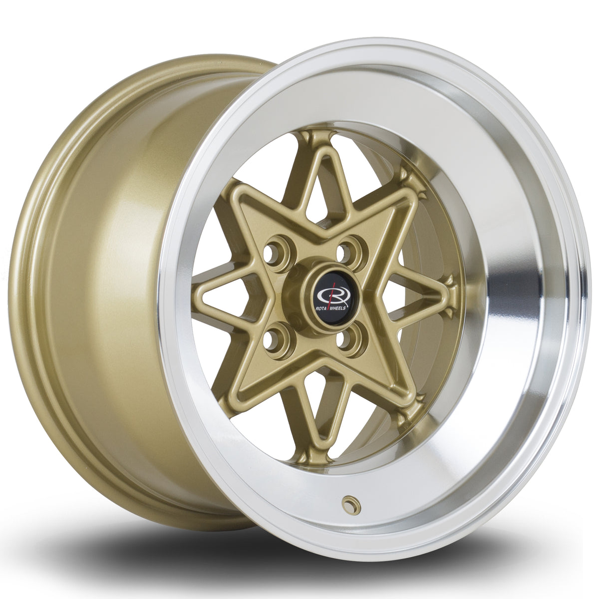 Llanta Rota Hachi 15x9" 4x114.3 ET0 dorado