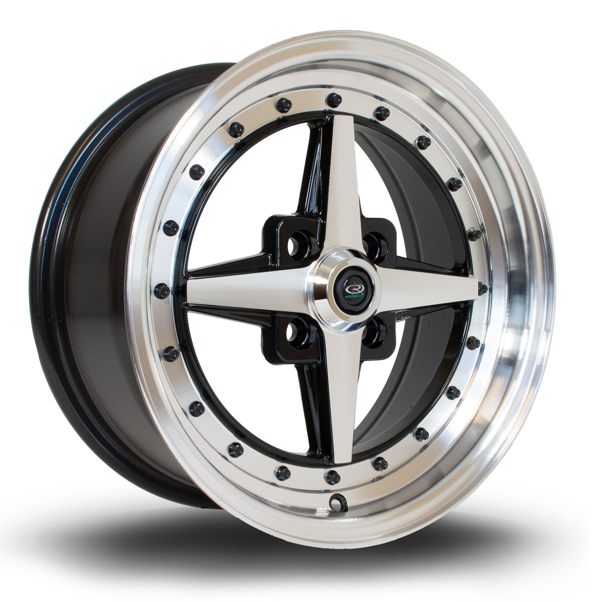 Llanta Rota Zero 15x7" 4x100 ET35 negro mate
