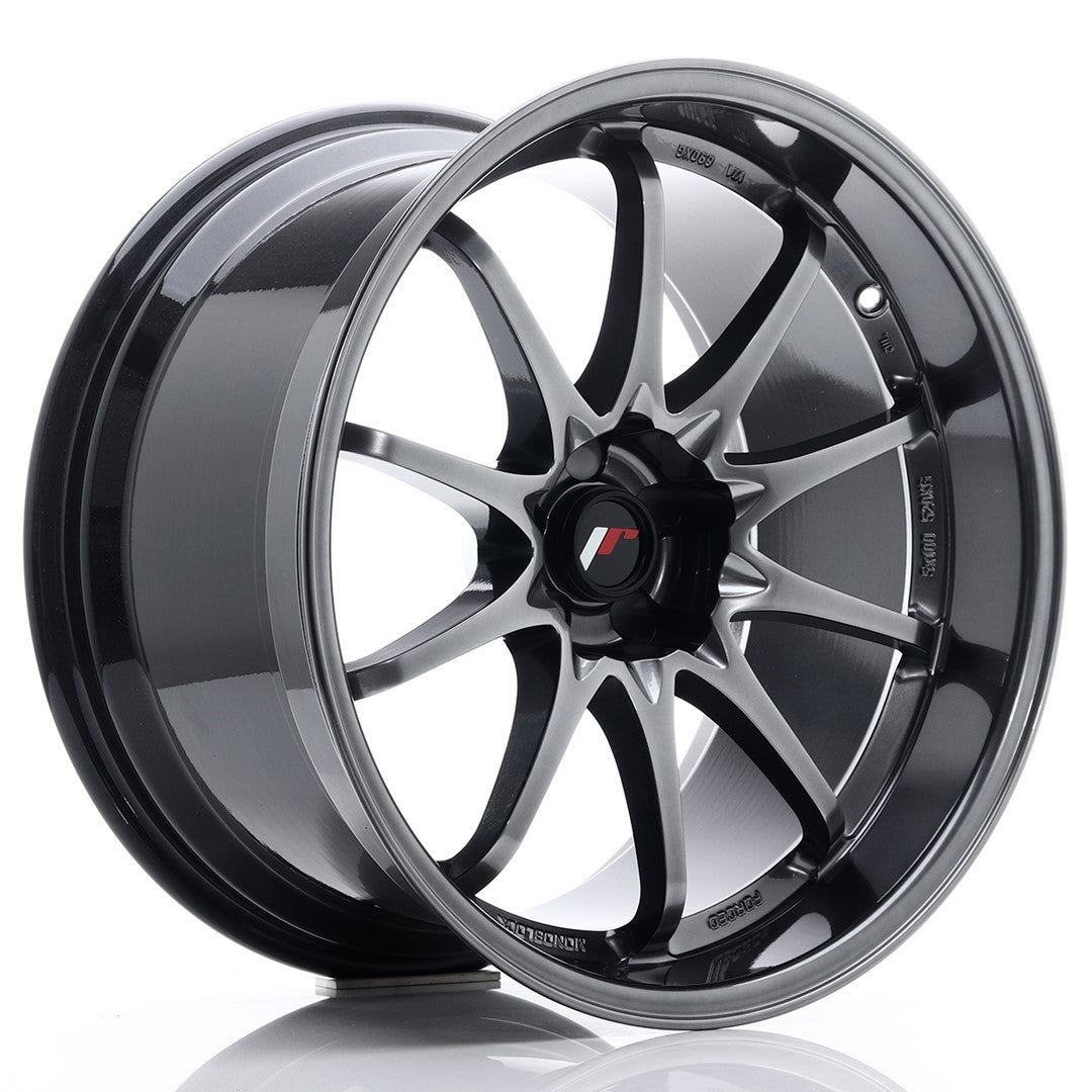 Llanta Japan Racing JR-5 19x10,5" 5 tornillos a medida ET12 negro hyper