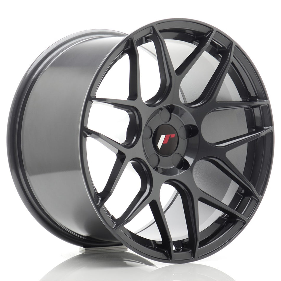 Japan Racing JR-18 Extreme Concave 18x10.5" (5 hole custom PCD) ET0-25, Hyper Gray
