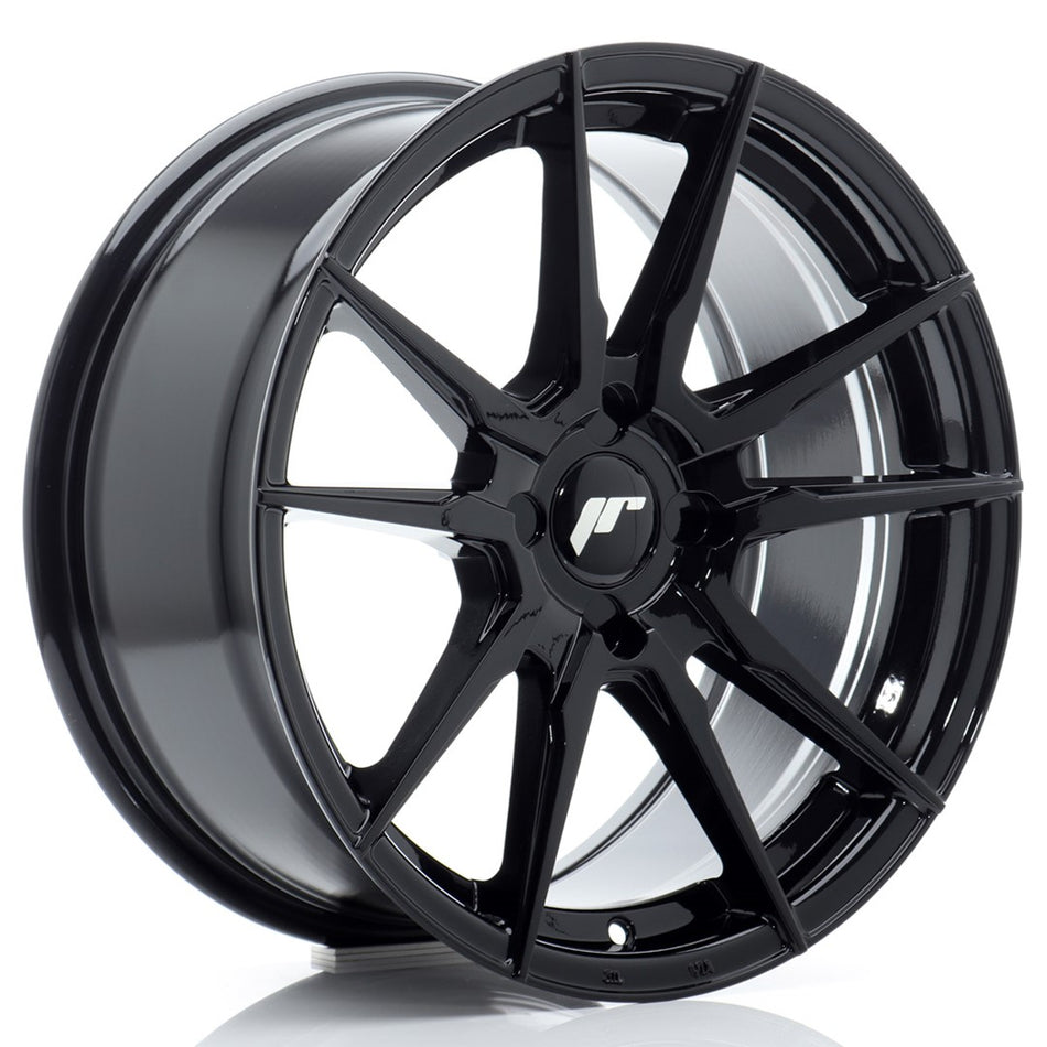 Japan Racing JR-21 17x8" (4 hole custom PCD) ET20-35, Gloss Black