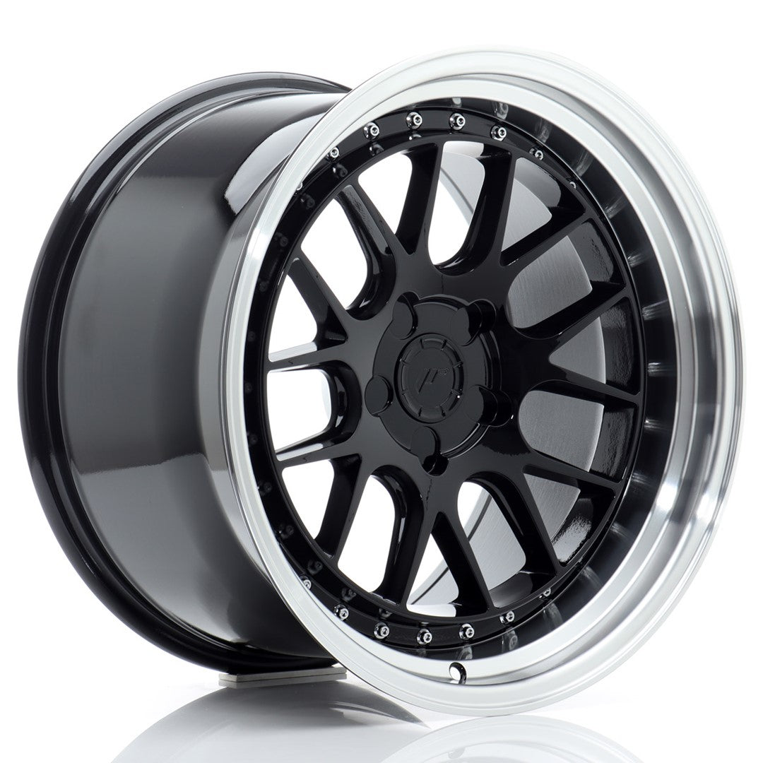 Llanta Japan Racing JR-40 18x10,5" 5 tornillos a medida ET15-22 negro brillo