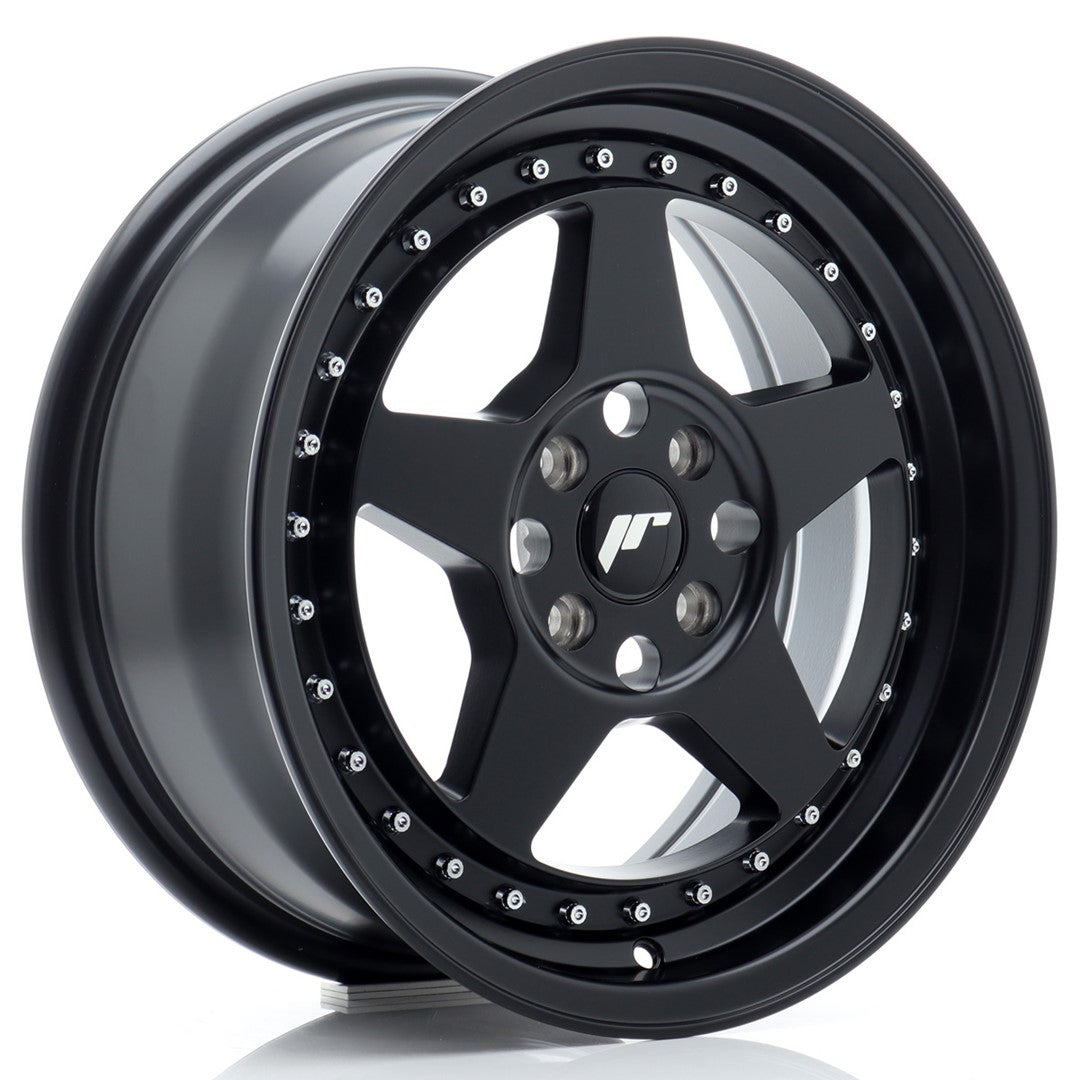 Llanta Japan Racing JR-6 16x7" 4x100 ET35 negro mate