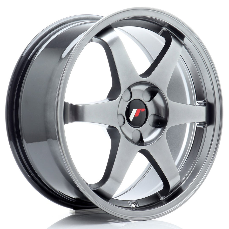 Japan Racing JR-3 18x8" (5 hole custom PCD) ET20-45, Hyper Black