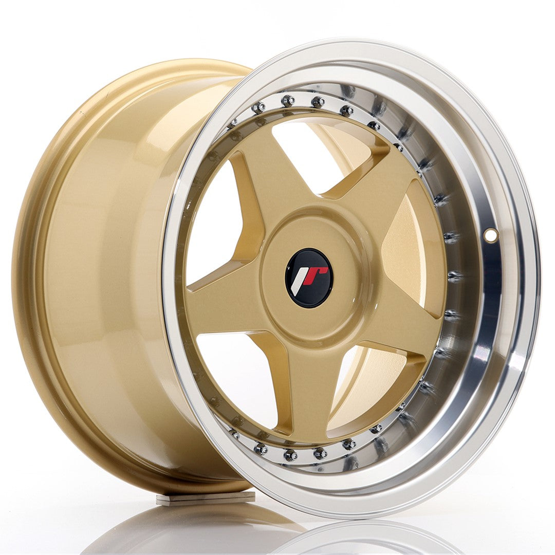 Llanta Japan Racing JR-6 17x10" a medida ET20 dorado