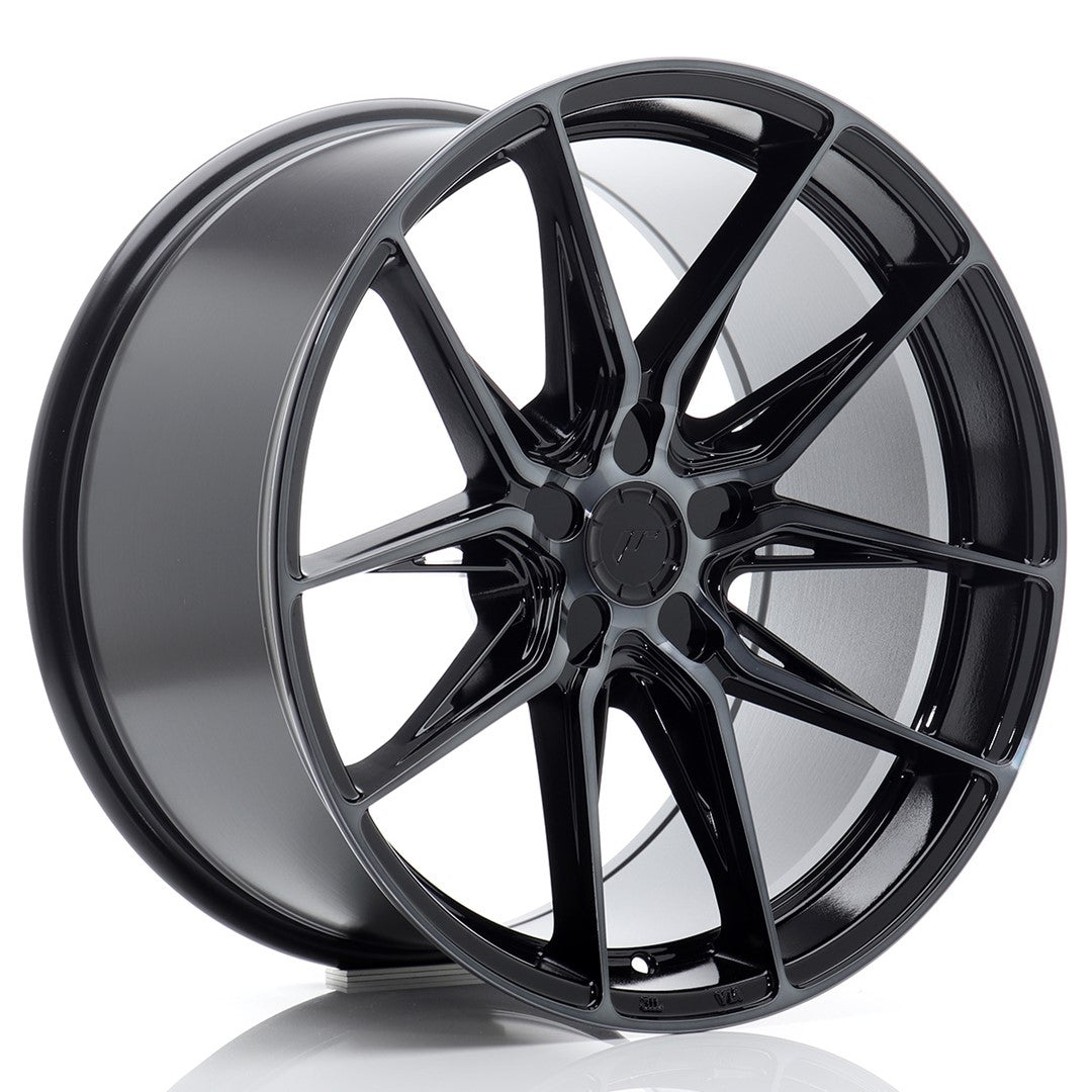 Llanta Japan Racing JR-44 19x10" 5 tornillos a medida ET15-45 negro brillo / frontal tintado