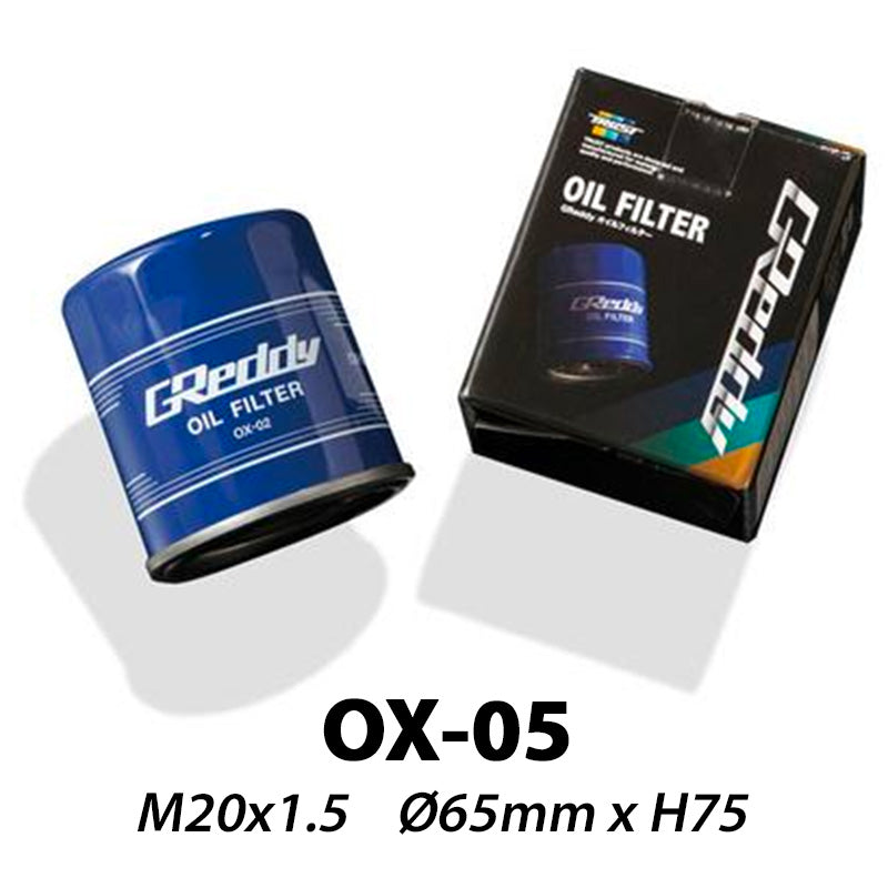 Filtro de aceite GReddy OX-05 | M20x1.5 (Mitsubishi Evo, etc)