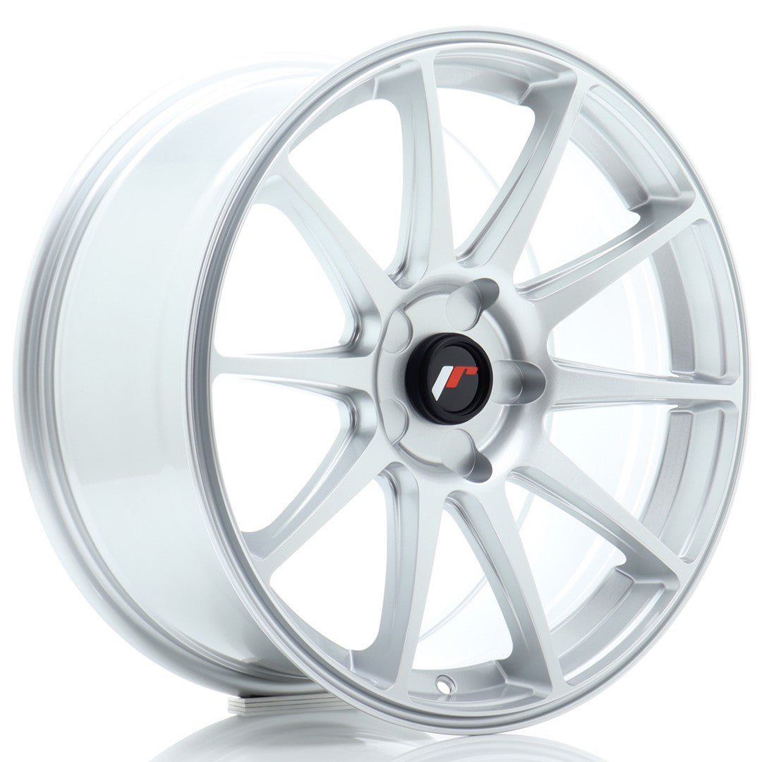 Llanta Japan Racing JR-11 18x8,5" 5 tornillos a medida ET20-40 plata