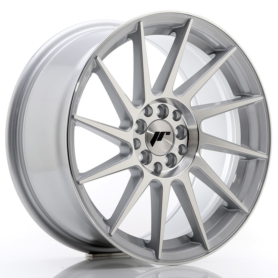 Llanta Japan Racing JR-22 17x8" 4x100/4x108 ET25 plata