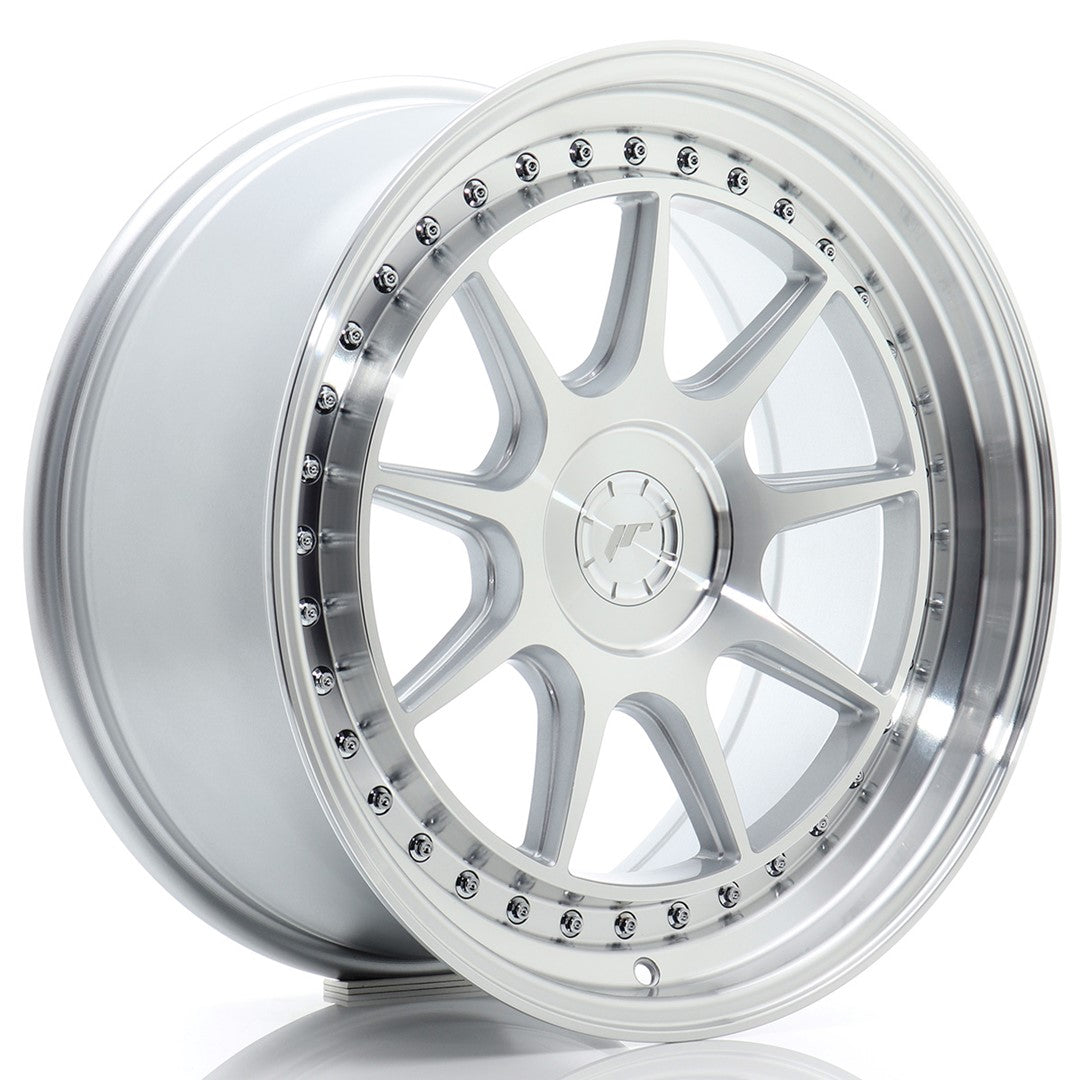 Llanta Japan Racing JR-47 18x8,5" 5 tornillos a medida ET15-35 plata