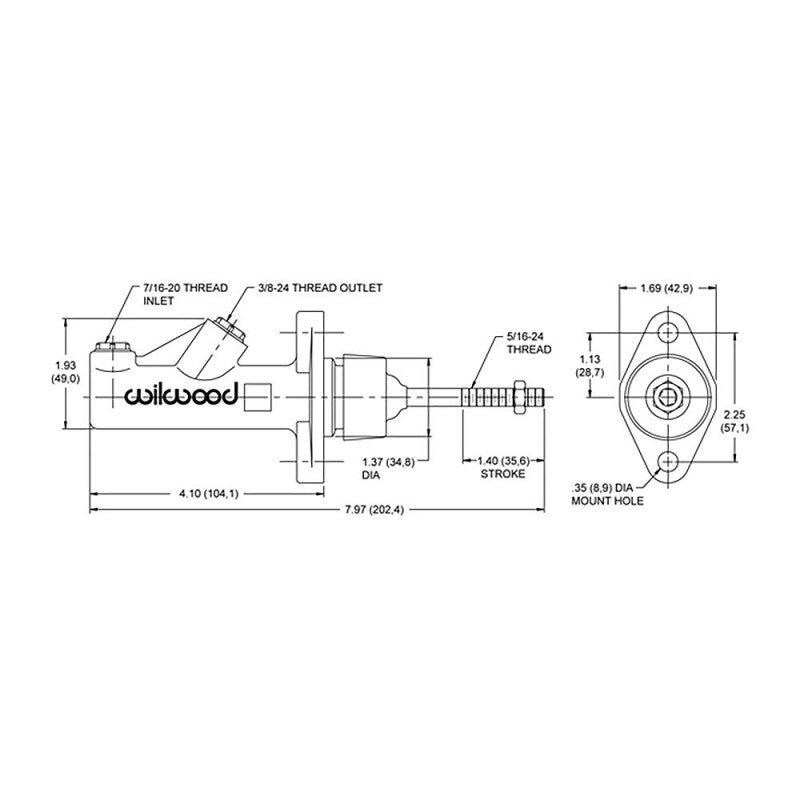 BOMBA DE FRENO WILWOOD 0.625" V1