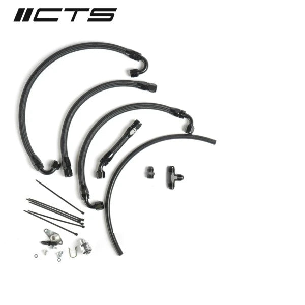 Kit de conversión a tapa de aluminio CTS Turbo para catch can Golf Mk5 2.0 TFSI
