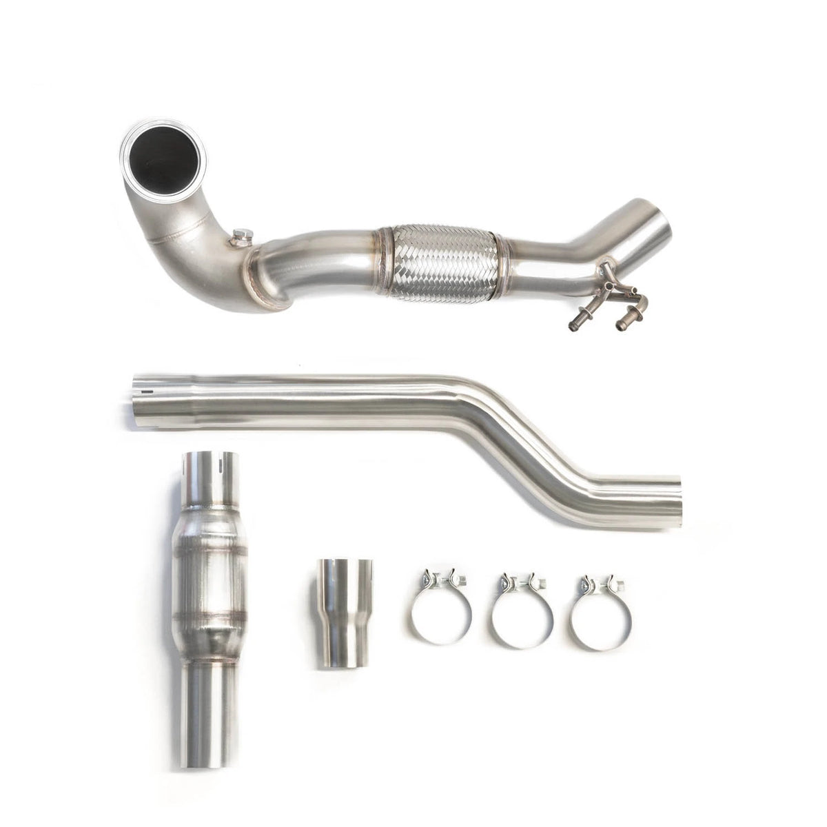 Downpipe 3,5" con catalizador CTS Turbo MQB AWD (Golf R Mk7/7.5, Audi S3 8V, TT/TTS quattro)