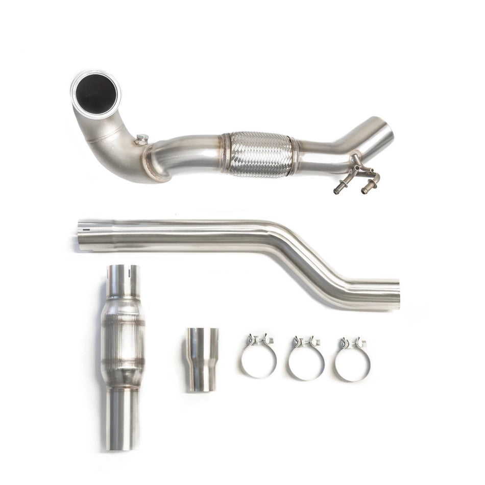 Downpipe 3,5" con catalizador CTS Turbo MQB AWD (Golf R Mk7/7.5, Audi S3 8V, TT/TTS quattro)