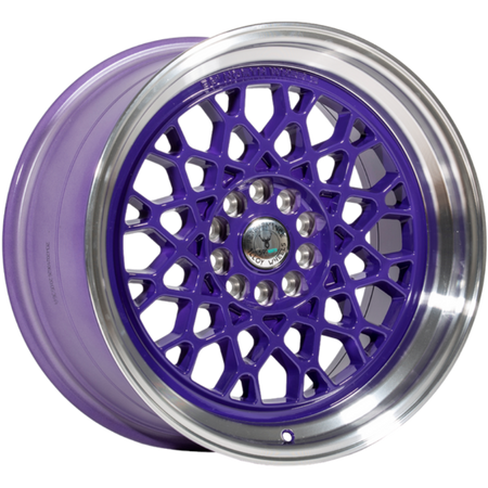 Llanta 59°North D-008 18x11" 5x114.3/120 ET8 morado brillo con labio pulido