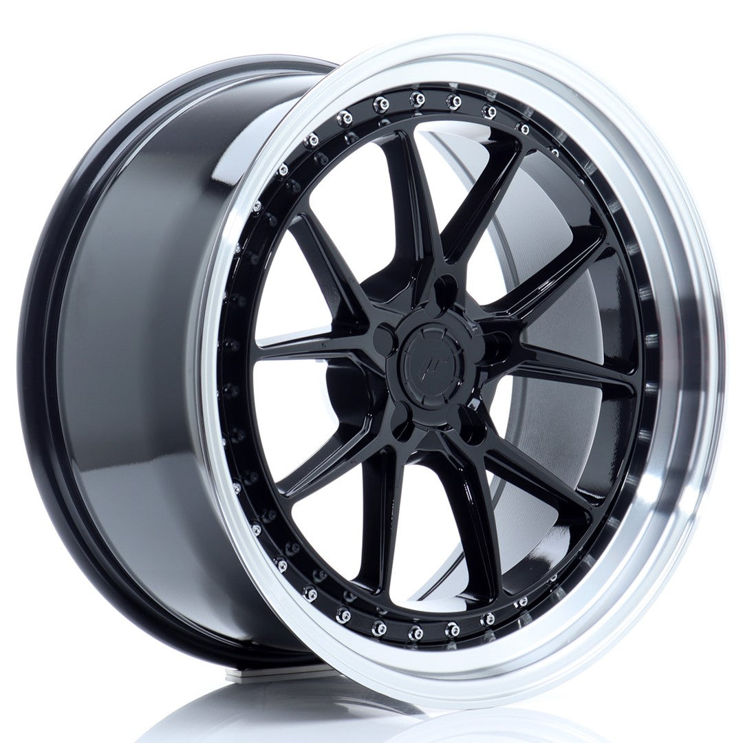 Llanta Japan Racing JR-39 19x9,5" 5 tornillos a medida ET15-35 negro brillo