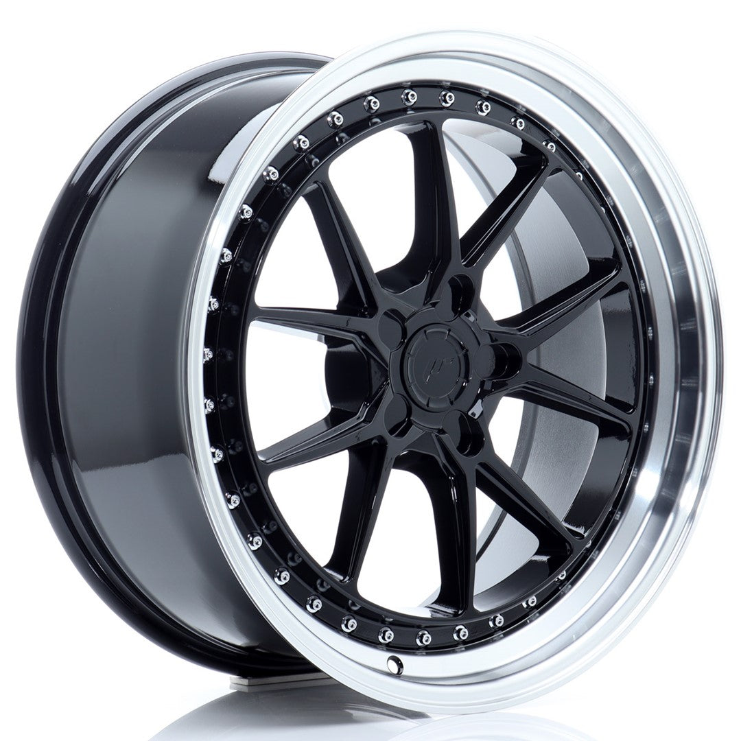 Llanta Japan Racing JR-39 19x8,5" 5 tornillos a medida ET15-35 negro brillo