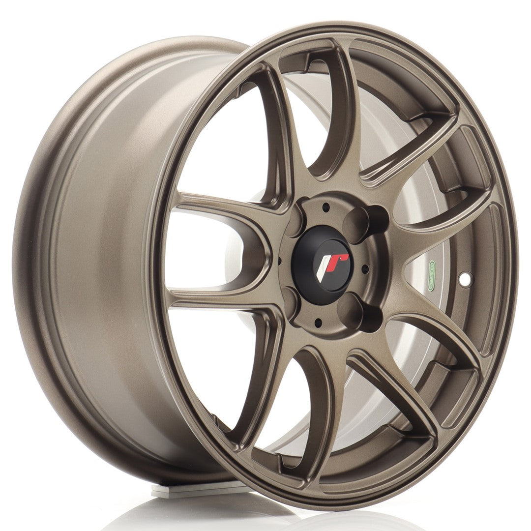 Llanta Japan Racing JR-29 15x7" 4 tornillos a medida ET20-42 bronce