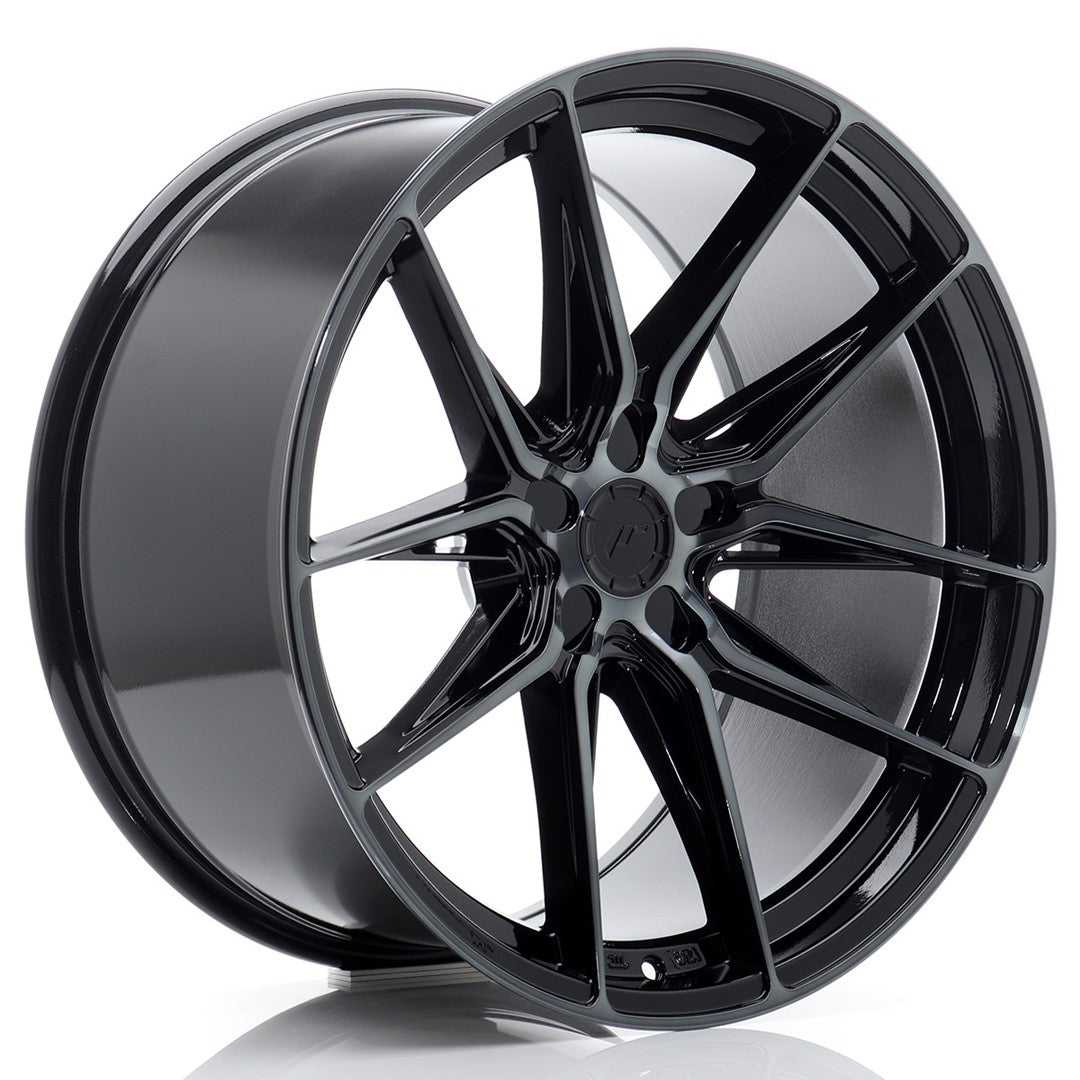 Llanta Japan Racing JR-44 20x10" 5 tornillos a medida ET15-35 negro brillo / frontal tintado