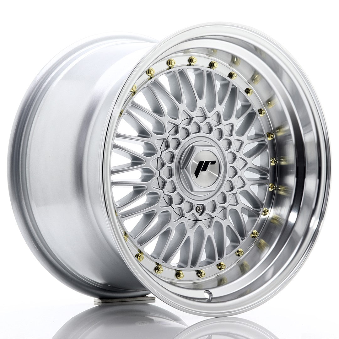 Llanta Japan Racing JR-9 17x10" 4x100/4x108 ET20 plata hyper