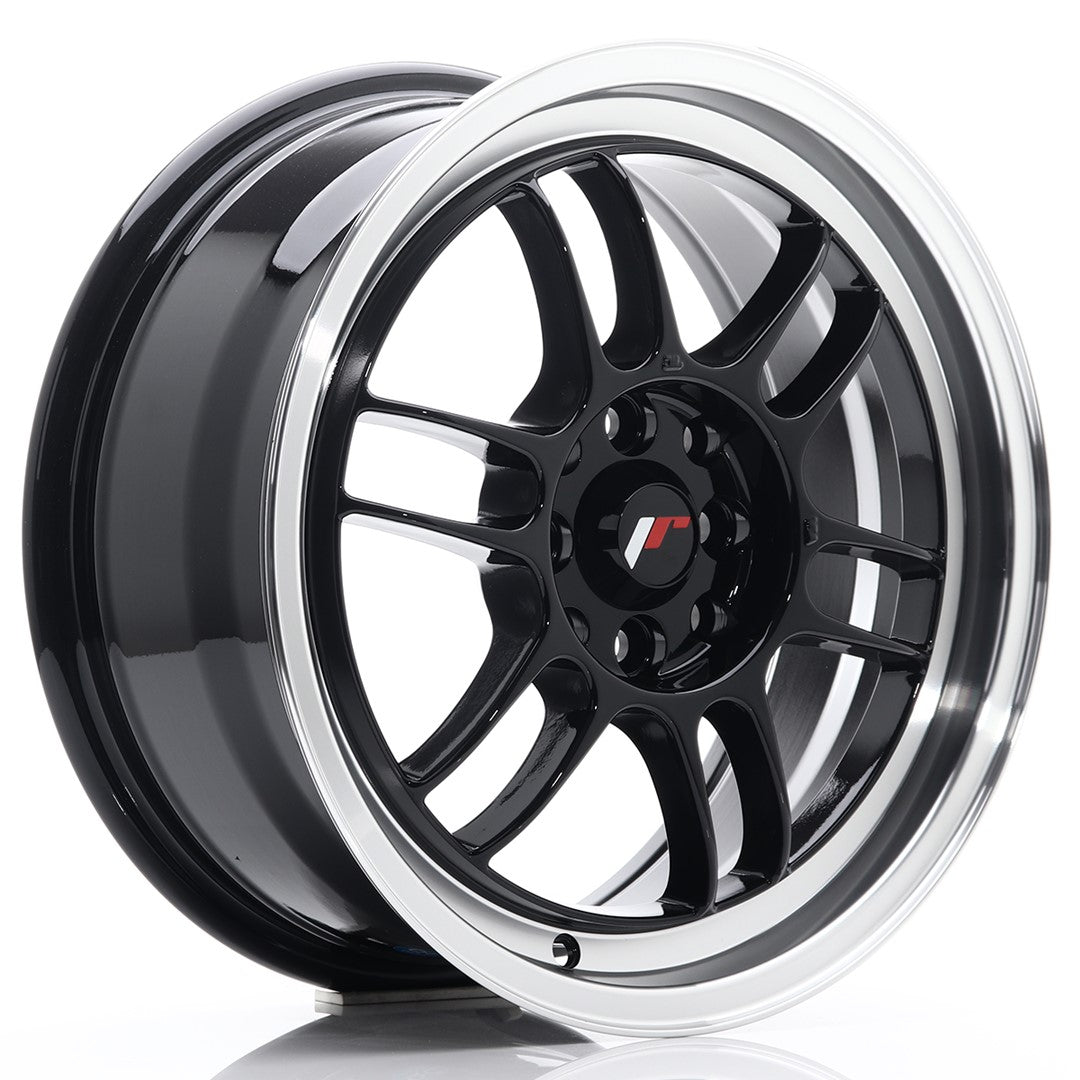 Llanta Japan Racing JR-7 16x7" 4x100/4x114.3 ET38 negro brillo