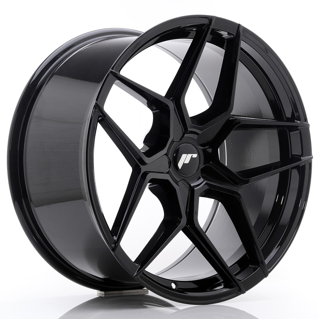 Llanta Japan Racing JR-34 Extreme Concave 20x10" 5 tornillos a medida ET20-40 negro brillo