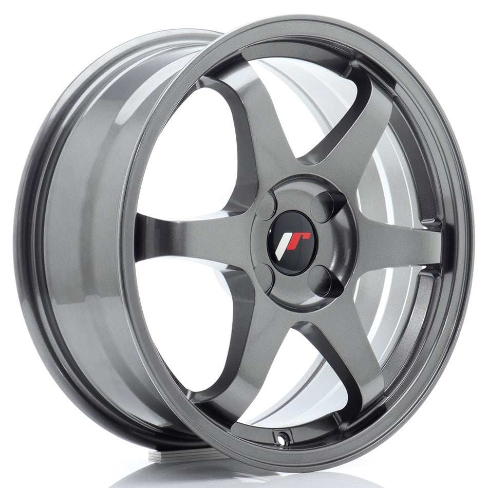 Japan Racing JR-3 17x7" (4 hole custom PCD) ET20-42, Gunmetal