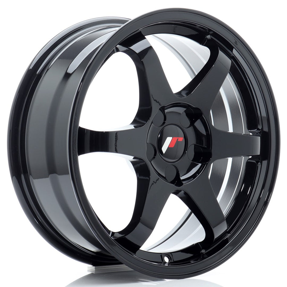Japan Racing JR-3 17x7" (5 hole custom PCD) ET20-42, Gloss Black