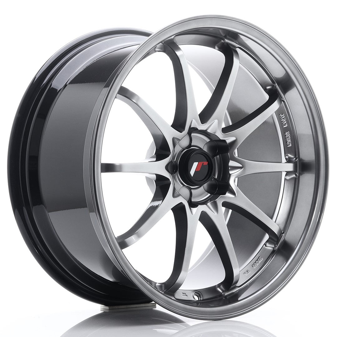Llanta Japan Racing JR-5 19x9,5" 5 tornillos a medida ET12-36 negro hyper