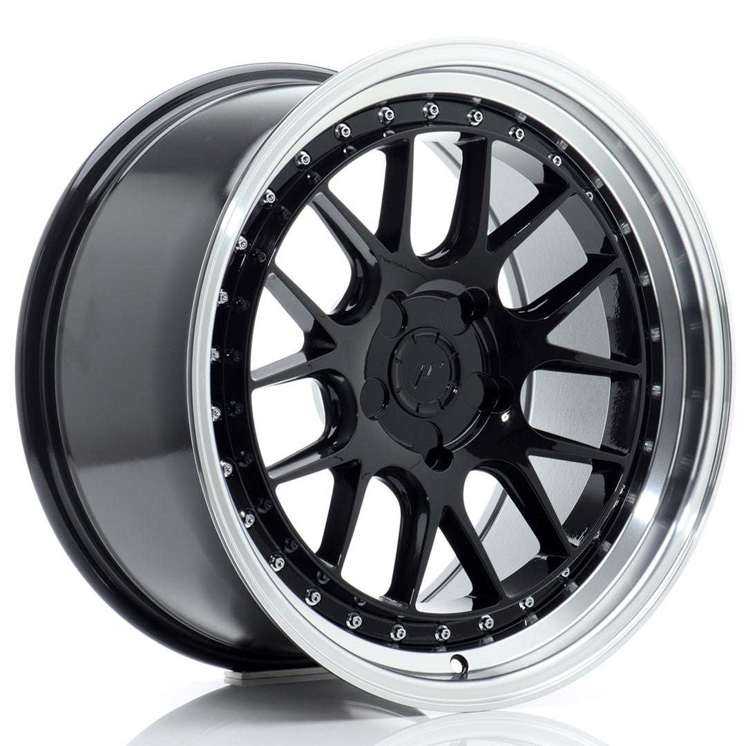 Llanta Japan Racing JR-40 18x9,5" 5 tornillos a medida ET15-35 negro brillo