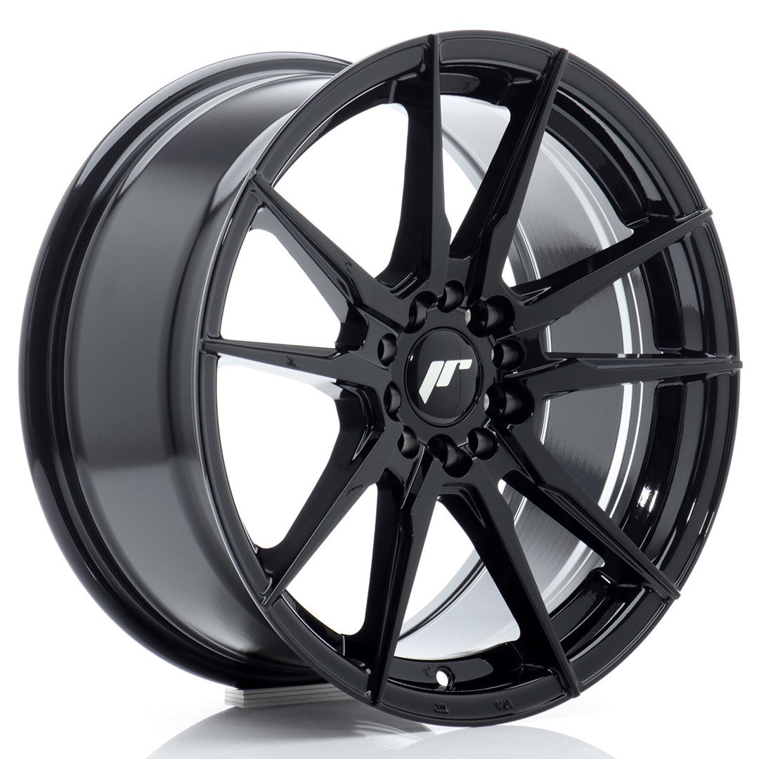 Llanta Japan Racing JR-21 17x8" 5x108/5x112 ET35 negro brillo