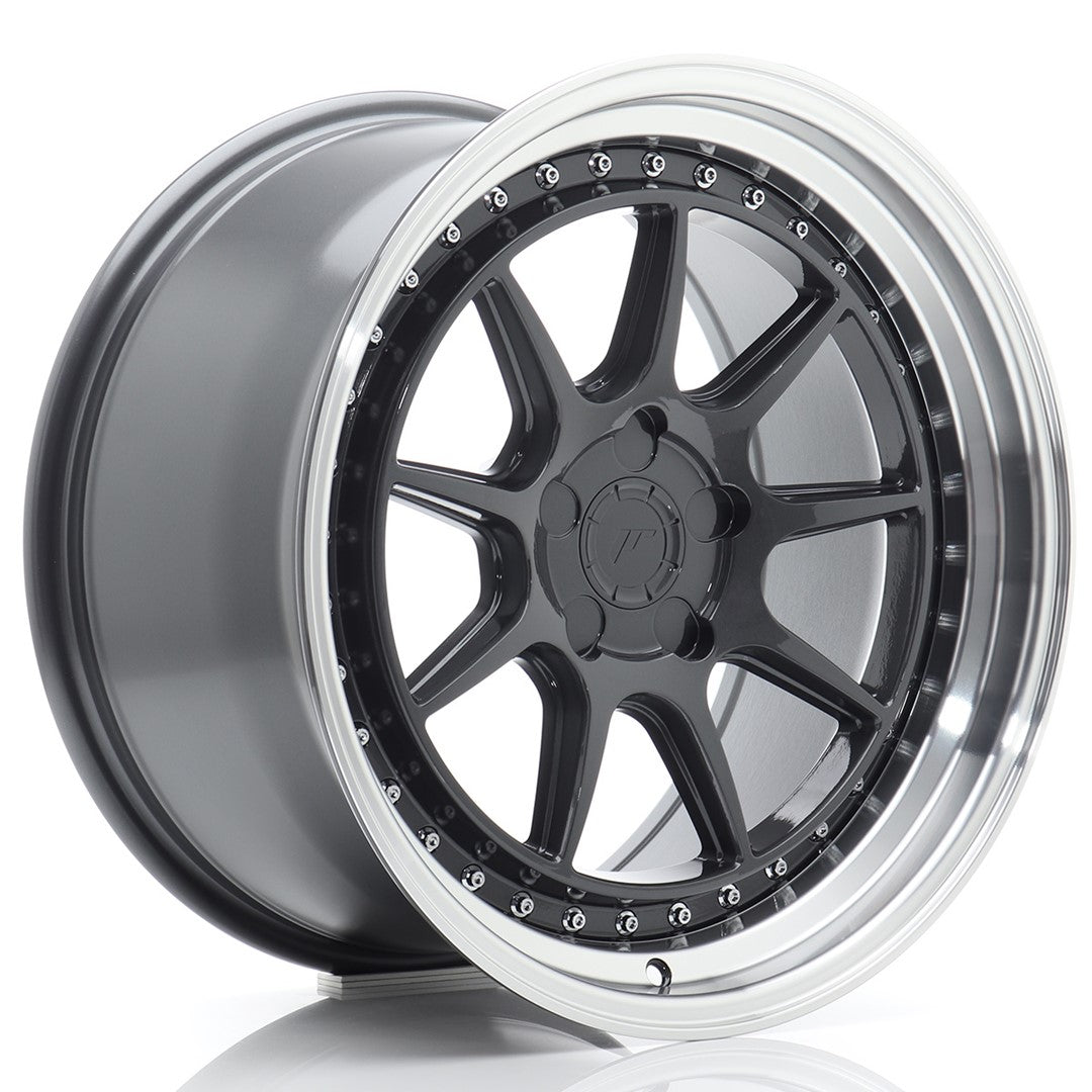Llanta Japan Racing JR-47 18x9,5" 5 tornillos a medida ET15-35 gris hyper