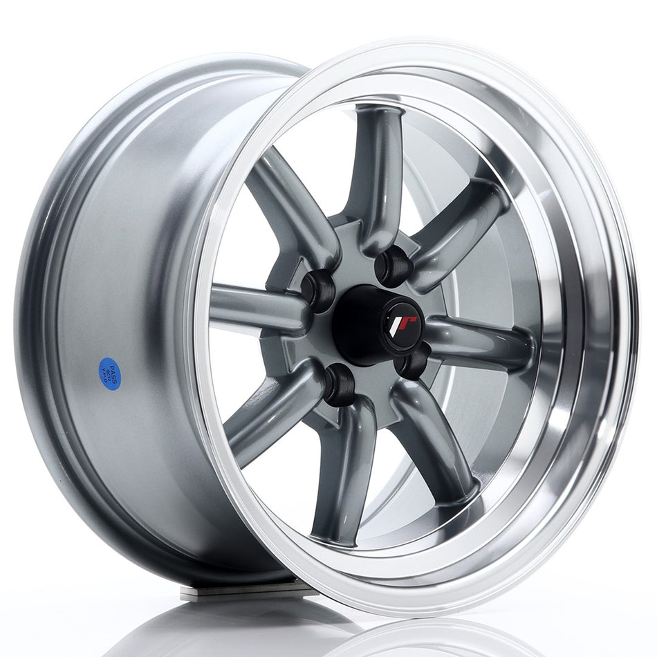 Japan Racing JR-19 15x8" 4x100 ET0, Gunmetal