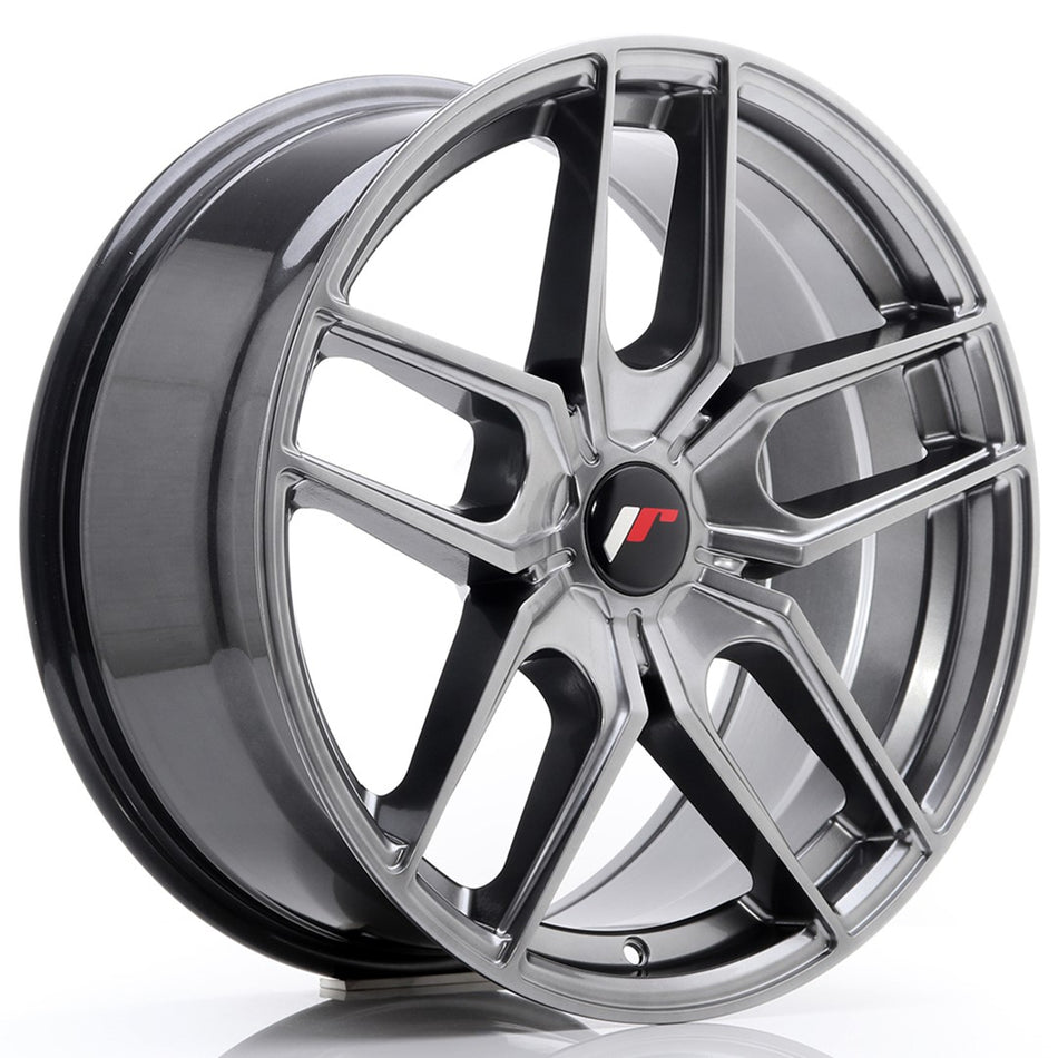 Japan Racing JR-25 18x8.5" (5 hole custom PCD) ET20-40, Hyper Black