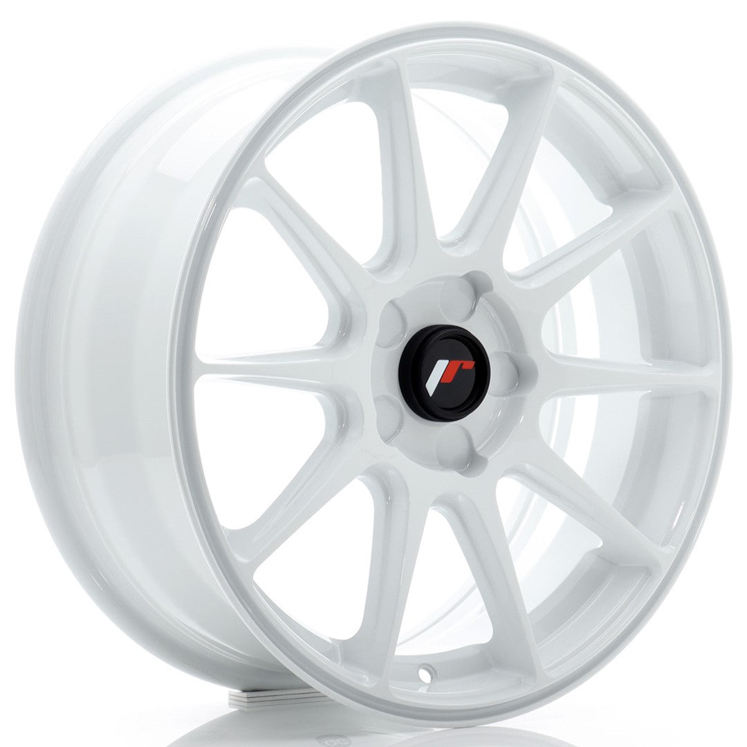 Llanta Japan Racing JR-11 17x7" 5 tornillos a medida ET20-38 blanco