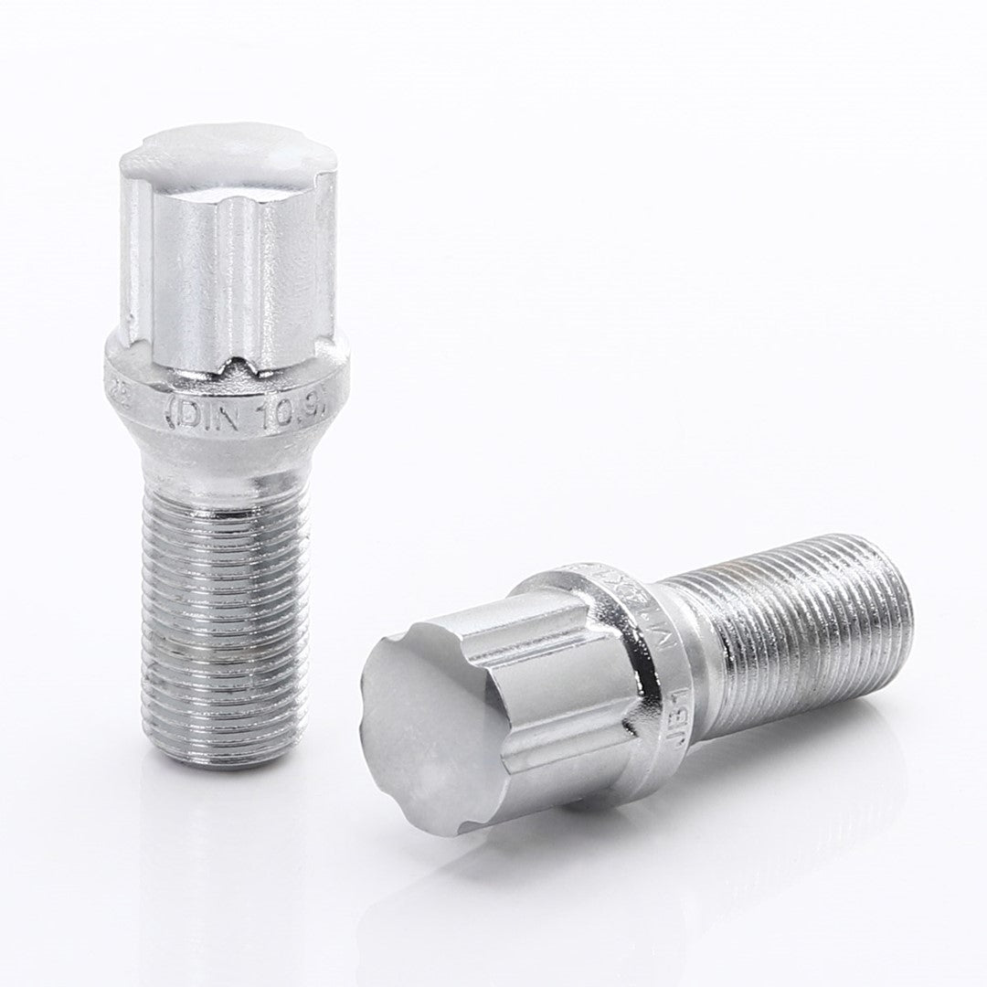 Tornillos de rueda JB1 M12x1.5 en plata (20 unidades)
