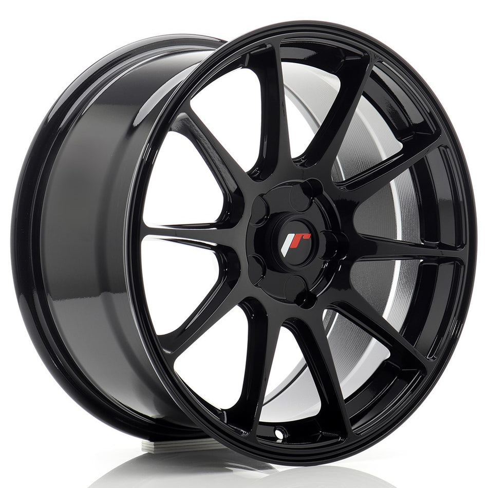 Japan Racing JR-11 17x8" (5 hole custom PCD) ET20-35, Gloss Black