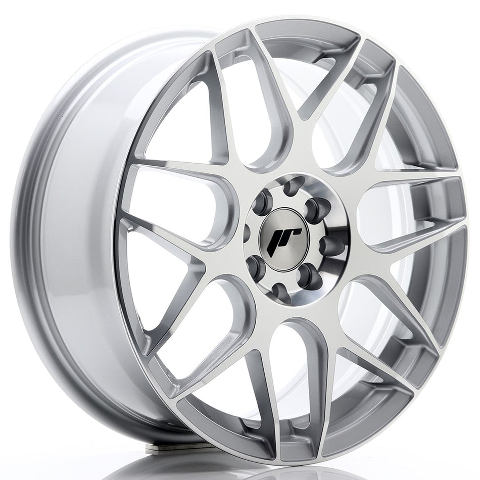 Japan Racing JR-18 17x7" 4x100 ET40, Machined Silver