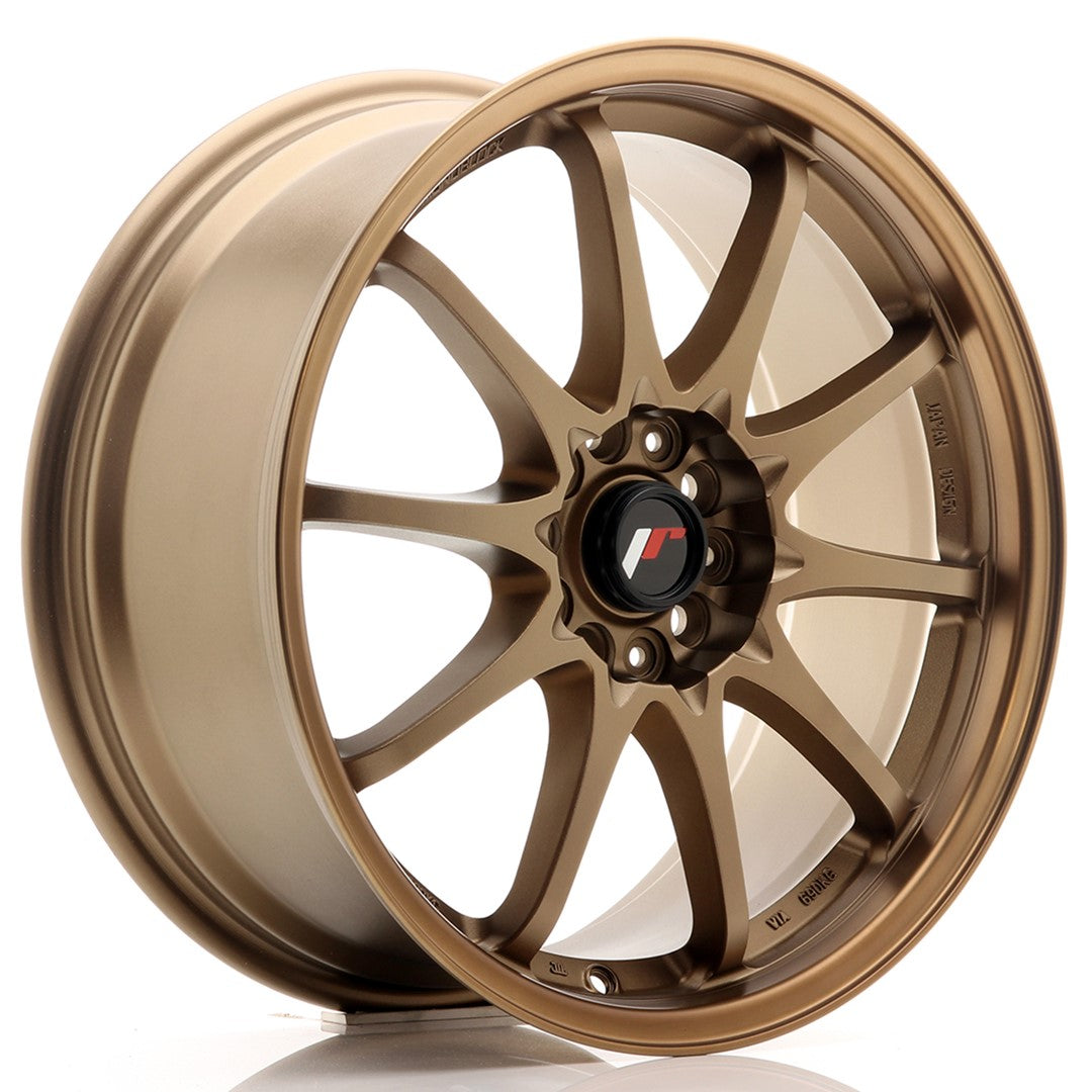 Llanta Japan Racing JR-5 18x8" 5x114.3 ET35 bronce anodizado oscuro