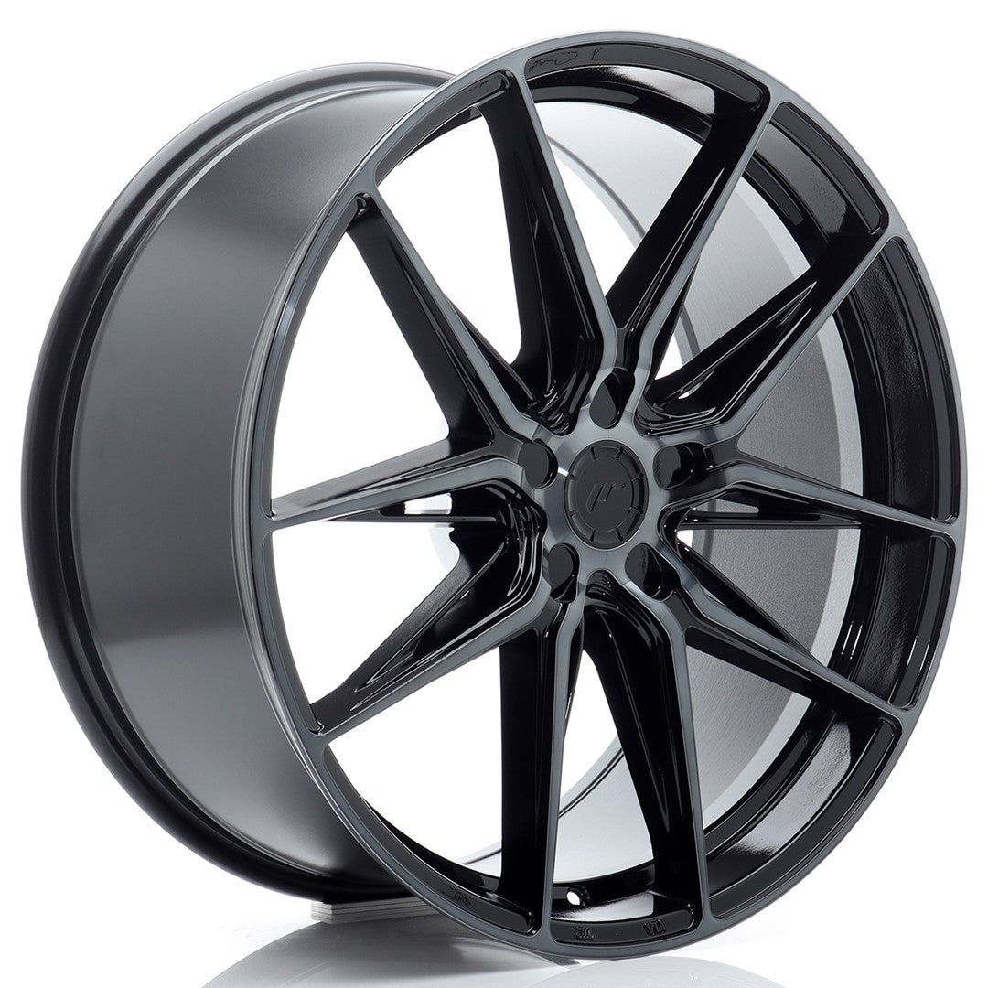 Llanta Japan Racing JR-44 21x9" 5 tornillos a medida ET20-40 negro brillo / frontal tintado