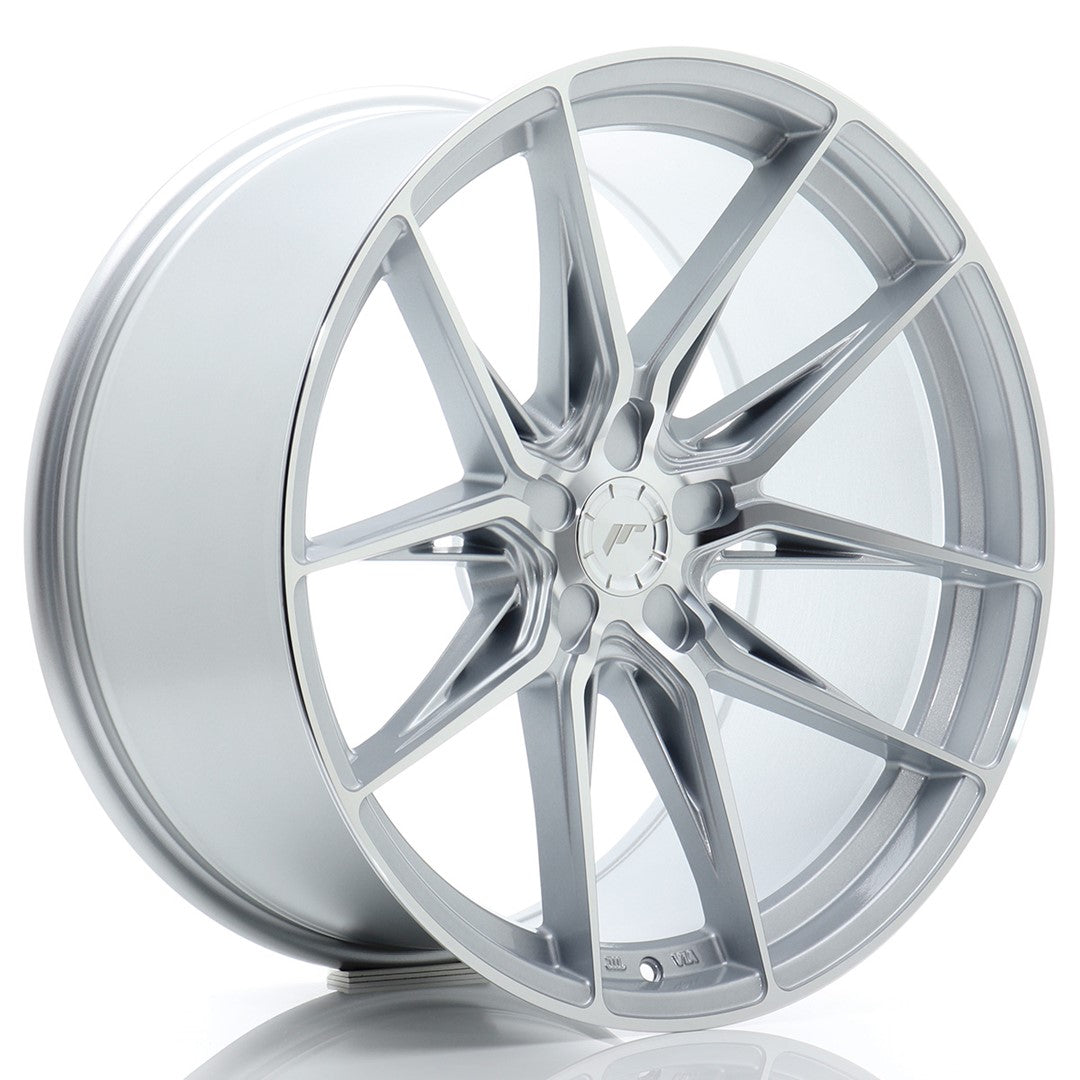 Llanta Japan Racing JR-44 20x10" 5 tornillos a medida ET15-35 plata mecanizada