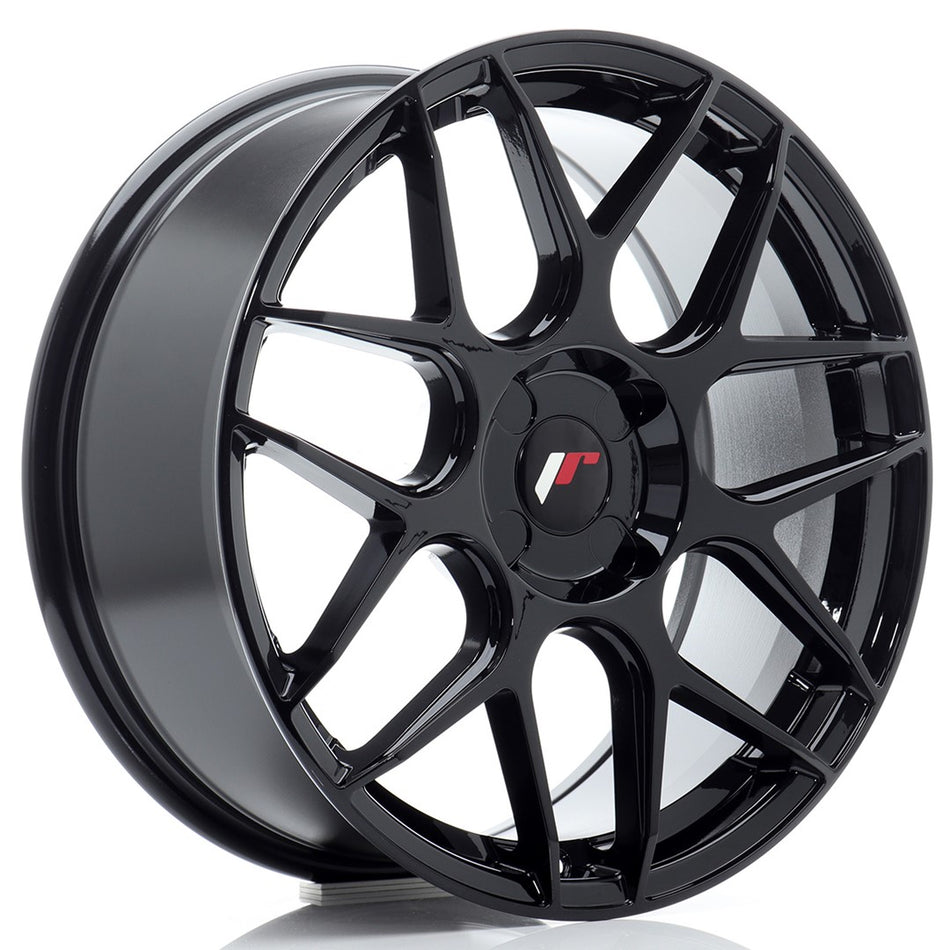 Japan Racing JR-18 18x7.5" (4 hole custom PCD) ET20-40, Gloss Black