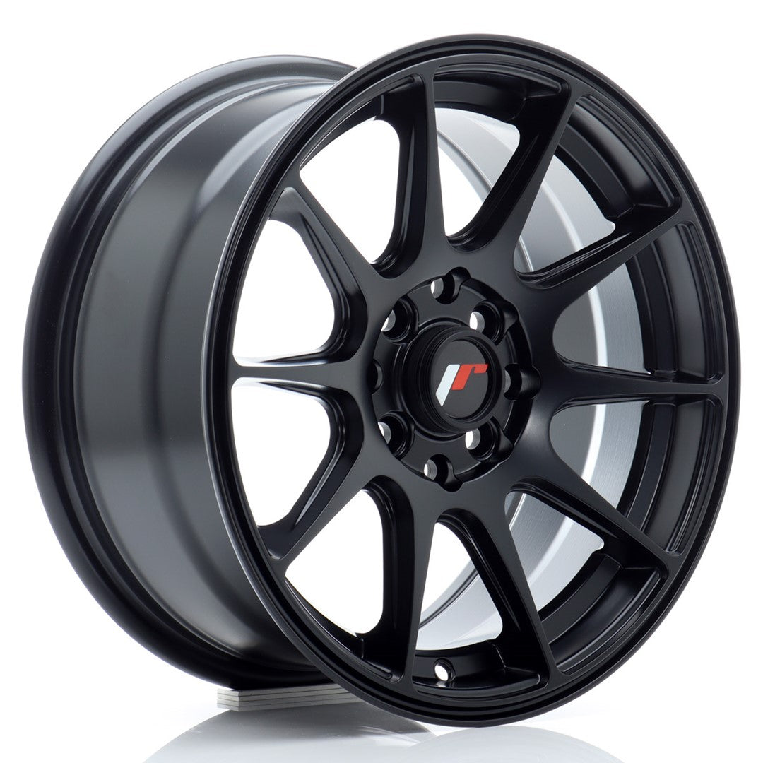 Llanta Japan Racing JR-11 15x7" 4x100/4x108 ET30 negro mate