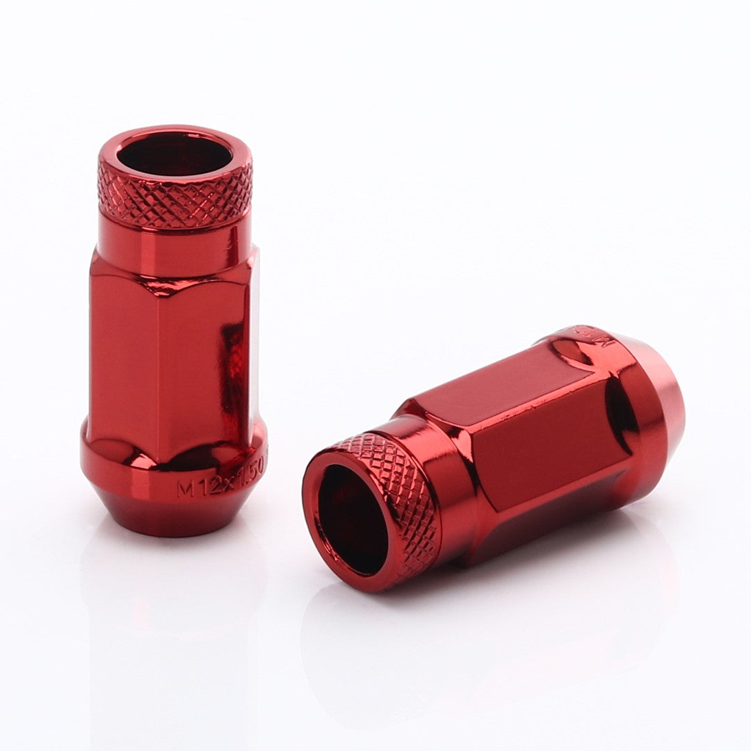 Tuercas de rueda de acero JN1 M12x1.25 en rojo (20 unidades)