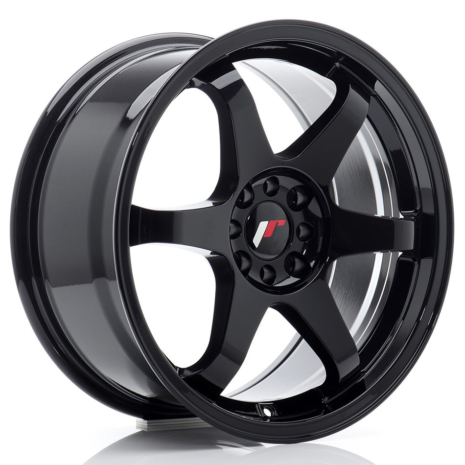Japan Racing JR-3 17x8" 4x100/108 ET25, Gloss Black