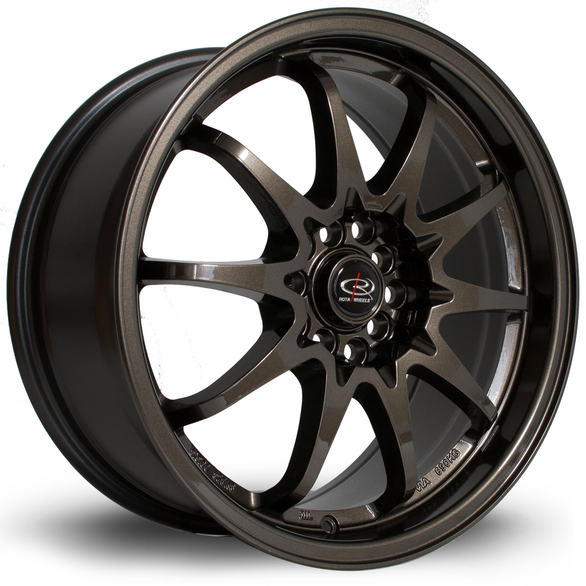 Llanta Rota Fighter 17x8" 5x100/5x114.3 ET48 gunmetal