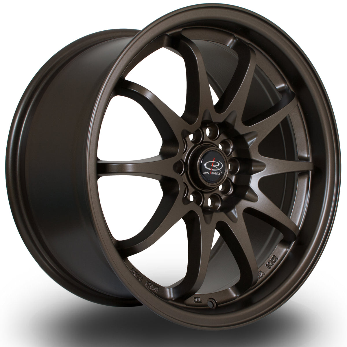 Llanta Rota Fighter 17x9" 5x100/5x114.3 ET50 bronce mate