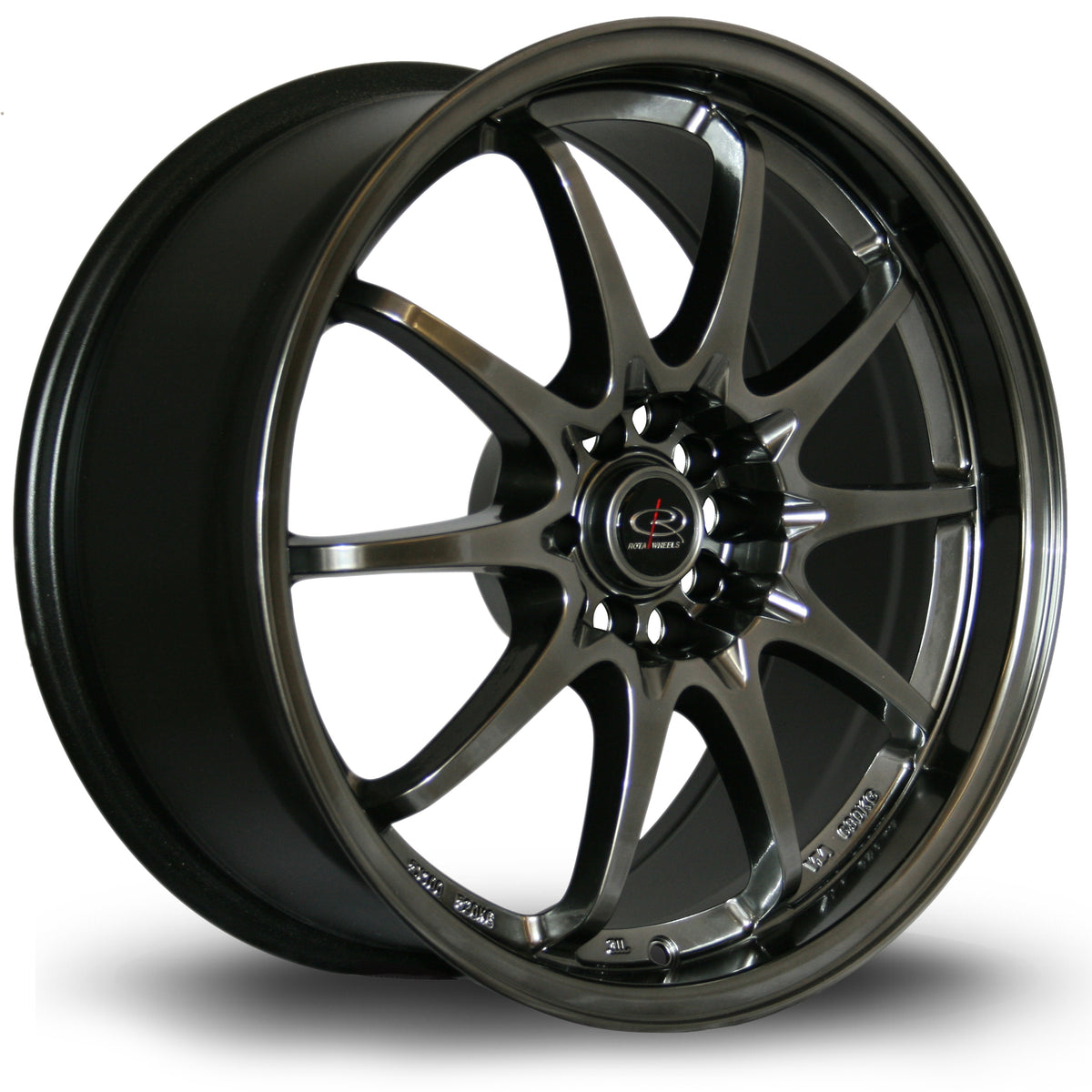 Llanta Rota Fighter 18x8,5" 5x100/5x114.3 ET30 negro hyper