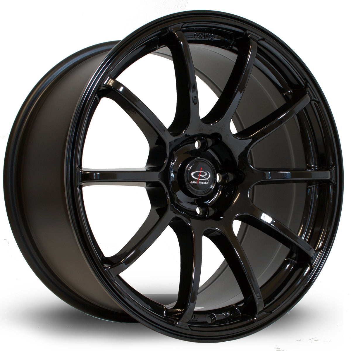 Llanta Rota Force 18x9" 5x114.3 ET27 negro brillo