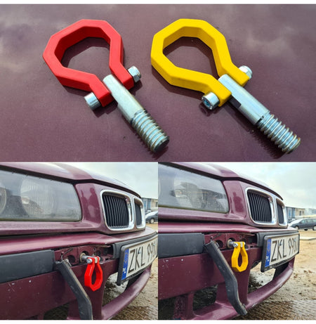 Gancho de remolque BMW E30 E36 E46 rojo